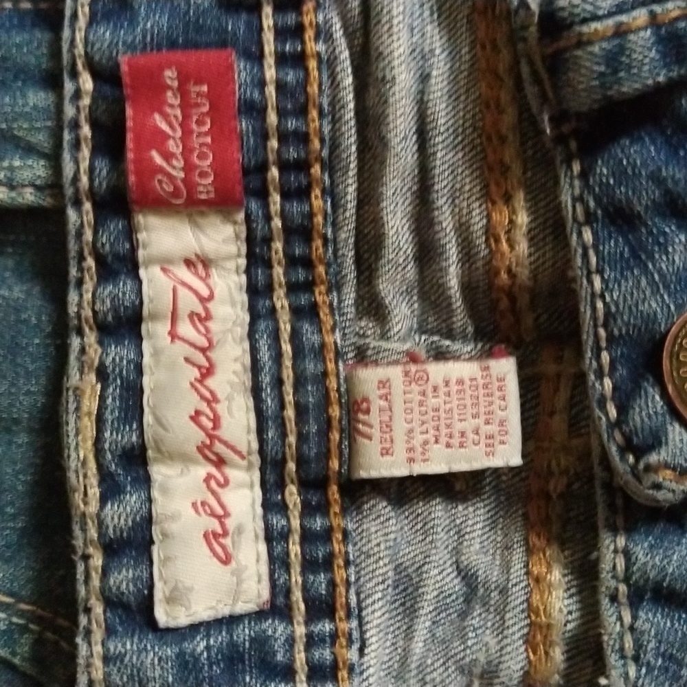 AEROPOSTALE Chelsea Bootcut size 7/8 denim jeans - Picture 3 of 3
